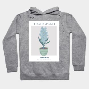 Botanical print with hyacinth Hoodie